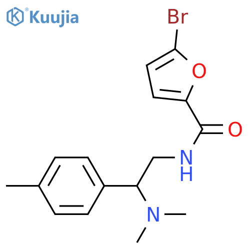 5-bromo-N-2-(dimethylamino)-2-(4-methylphenyl)ethylfuran-2-carboxamide structure