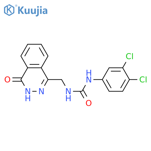 1-(3,4-dichlorophenyl)-3-(4-oxo-3,4-dihydrophthalazin-1-yl)methylurea structure