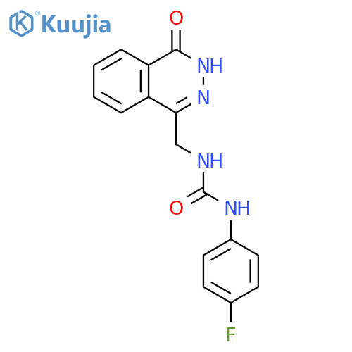 1-(4-fluorophenyl)-3-(4-oxo-3,4-dihydrophthalazin-1-yl)methylurea structure