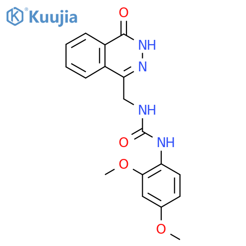 1-(2,4-dimethoxyphenyl)-3-(4-oxo-3,4-dihydrophthalazin-1-yl)methylurea structure