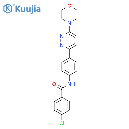 4-chloro-N-{4-6-(morpholin-4-yl)pyridazin-3-ylphenyl}benzamide structure