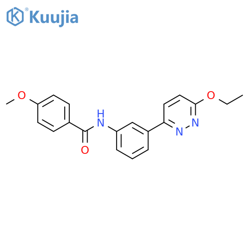 N-3-(6-ethoxypyridazin-3-yl)phenyl-4-methoxybenzamide structure