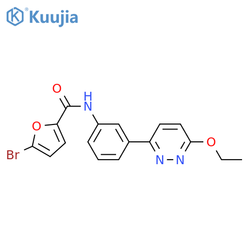 5-bromo-N-3-(6-ethoxypyridazin-3-yl)phenylfuran-2-carboxamide structure