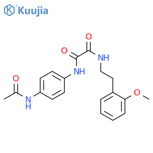 N'-(4-acetamidophenyl)-N-2-(2-methoxyphenyl)ethylethanediamide structure