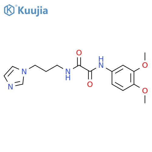 N'-(3,4-dimethoxyphenyl)-N-3-(1H-imidazol-1-yl)propylethanediamide structure