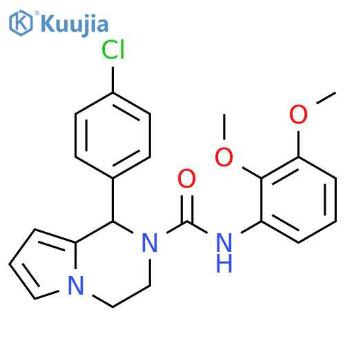 1-(4-chlorophenyl)-N-(2,3-dimethoxyphenyl)-1H,2H,3H,4H-pyrrolo1,2-apyrazine-2-carboxamide structure
