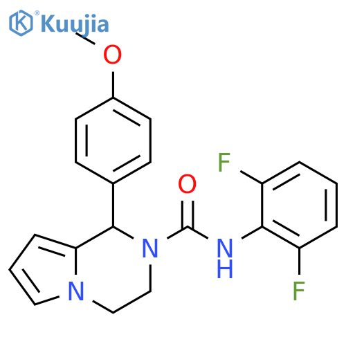 N-(2,6-difluorophenyl)-1-(4-methoxyphenyl)-1H,2H,3H,4H-pyrrolo1,2-apyrazine-2-carboxamide structure