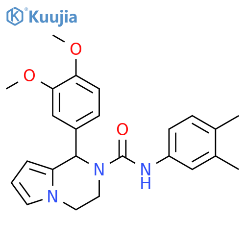 1-(3,4-dimethoxyphenyl)-N-(3,4-dimethylphenyl)-1H,2H,3H,4H-pyrrolo1,2-apyrazine-2-carboxamide structure