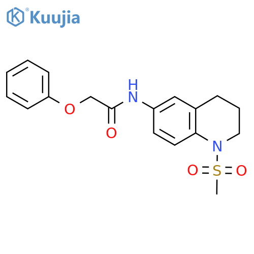 N-(1-methanesulfonyl-1,2,3,4-tetrahydroquinolin-6-yl)-2-phenoxyacetamide structure