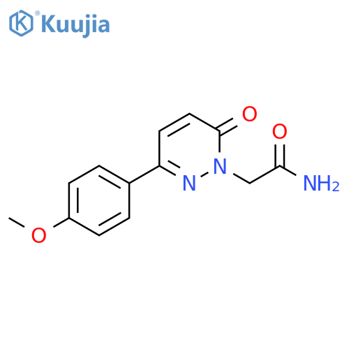 2-3-(4-methoxyphenyl)-6-oxo-1,6-dihydropyridazin-1-ylacetamide structure