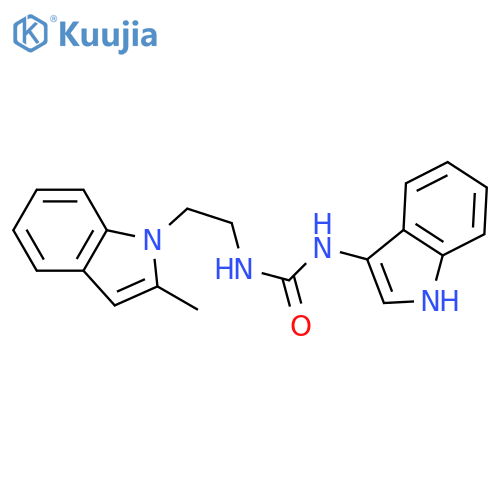 1-(1H-indol-3-yl)-3-2-(2-methyl-1H-indol-1-yl)ethylurea structure