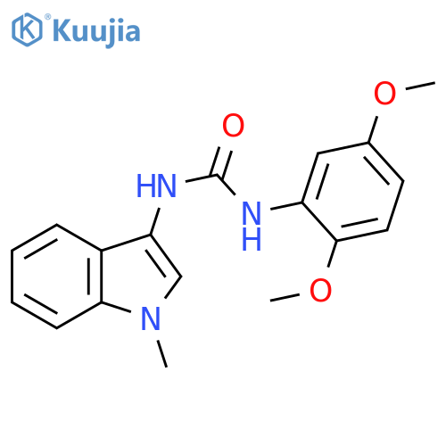 1-(2,5-dimethoxyphenyl)-3-(1-methyl-1H-indol-3-yl)urea structure