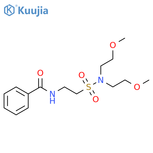 N-{2-bis(2-methoxyethyl)sulfamoylethyl}benzamide structure