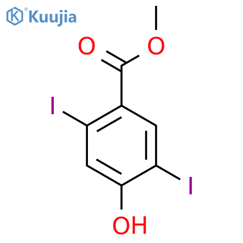 Methyl 2,5-diiodo-4-hydroxybenzoate structure