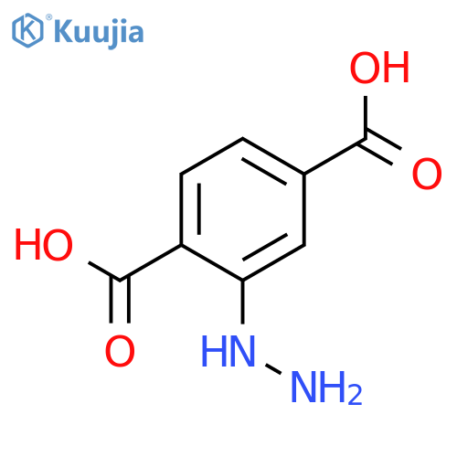 2-hydrazinylbenzene-1,4-dicarboxylic Acid structure