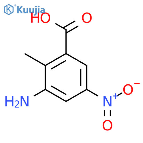 3-Amino-2-methyl-5-nitrobenzoic acid structure