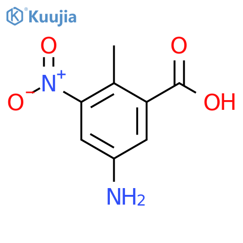 5-Amino-2-methyl-3-nitrobenzoic acid structure