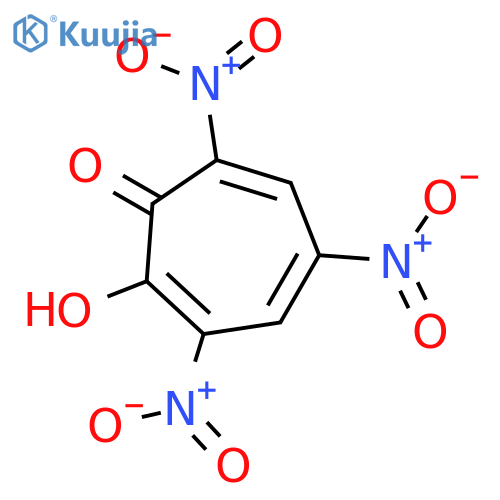 2,4,6-Cycloheptatrien-1-one, 2-hydroxy-3,5,7-trinitro- structure