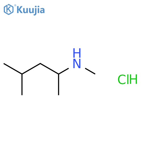 N,4-Dimethyl-2-pentanamine hydrochloride structure