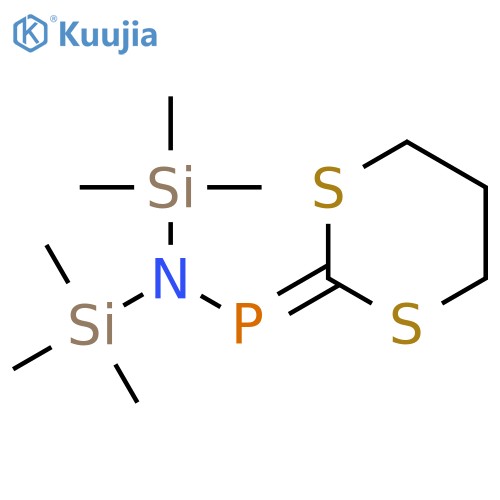 PHOSPHINOUS AMIDE, P-1,3-DITHIAN-2-YLIDENE-N,N-BIS(TRIMETHYLSILYL)- structure