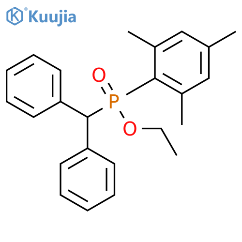 Phosphinic acid, (diphenylmethyl)(2,4,6-trimethylphenyl)-, ethyl ester structure