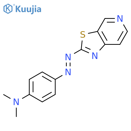 Benzenamine, N,N-dimethyl-4-(thiazolo[5,4-c]pyridin-2-ylazo)- structure