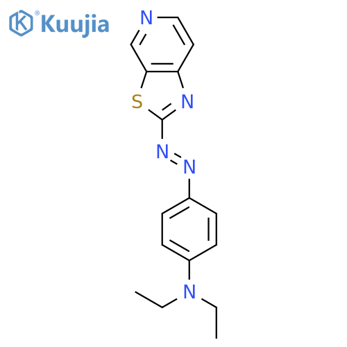 Benzenamine, N,N-diethyl-4-(thiazolo[5,4-c]pyridin-2-ylazo)- structure