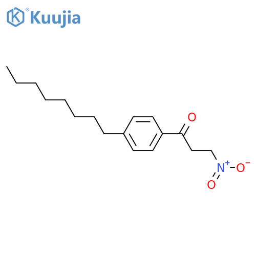 3-Nitro-1-(4-octylphenyl)-1-propanone structure