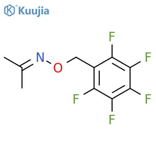 2-Propanone O-(pentafluorophenyl)methyloxime structure