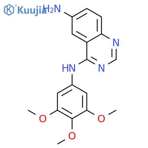 4,6-Quinazolinediamine, N-(3,4,5-trimethoxyphenyl)- structure