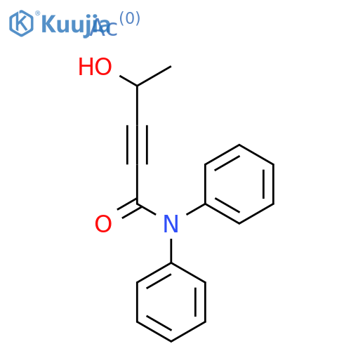 ((5-(Diphenylamino)-5-oxopent-3-yn-2-yl)oxy)actinium structure