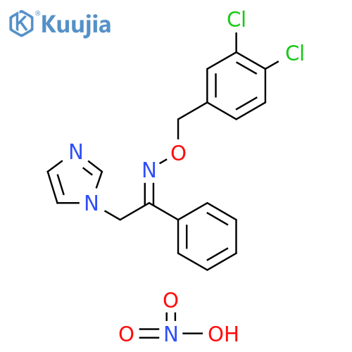 Ethanone, 2-(1H-imidazol-1-yl)-1-phenyl-, O-[(3,4-dichlorophenyl)methyl]oxime, nitrate (9CI) structure