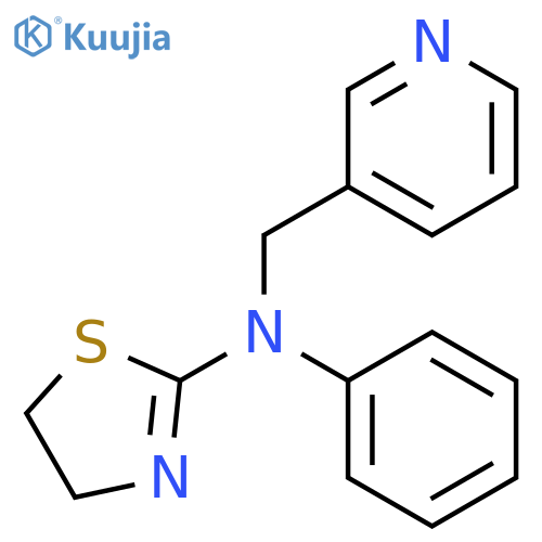 3-PYRIDINEMETHANAMINE, N-(4,5-DIHYDRO-2-THIAZOLYL)-N-PHENYL- structure