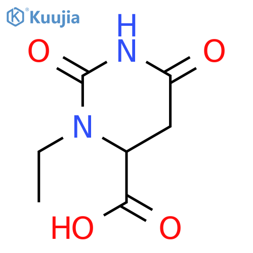 4-Pyrimidinecarboxylic acid, 3-ethylhexahydro-2,6-dioxo- structure