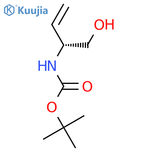 tert-butyl N-[(1R)-1-(hydroxymethyl)allyl]carbamate structure
