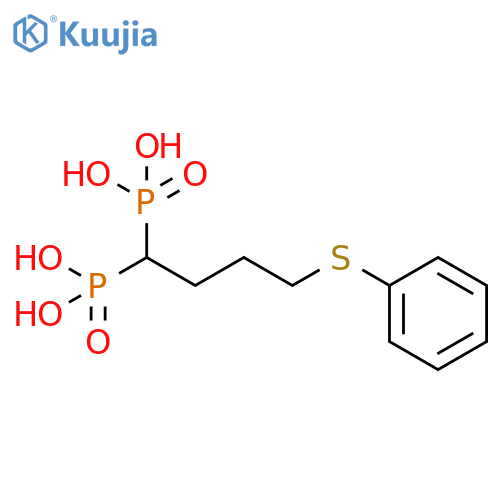 PHOSPHONIC ACID, [4-(PHENYLTHIO)BUTYLIDENE]BIS- structure