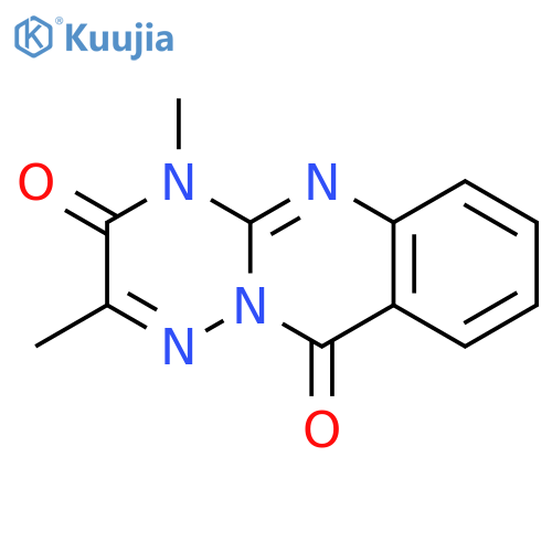 3H-[1,2,4]Triazino[3,2-b]quinazoline-3,10(4H)-dione, 2,4-dimethyl- structure