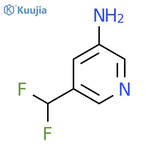 5-(difluoromethyl)pyridin-3-amine structure