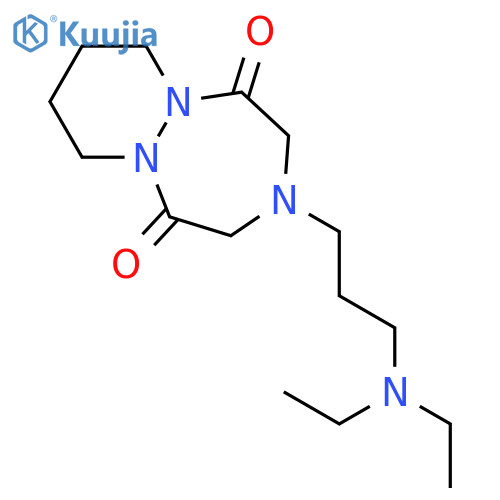 3-[3-(diethylamino)propyl]hexahydro-1H-pyridazino[1,2-a][1,2,5]triazepine-1,5(2H)-dione structure