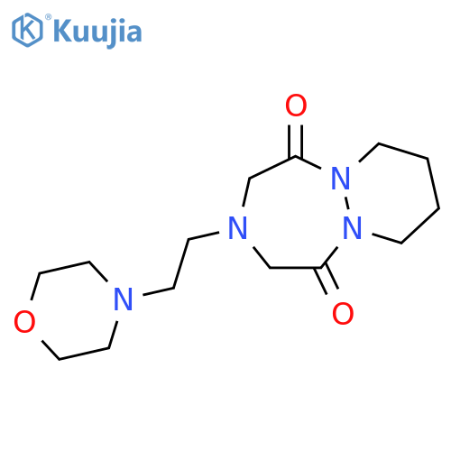 3-[2-(morpholin-4-yl)ethyl]hexahydro-1H-pyridazino[1,2-a][1,2,5]triazepine-1,5(2H)-dione structure