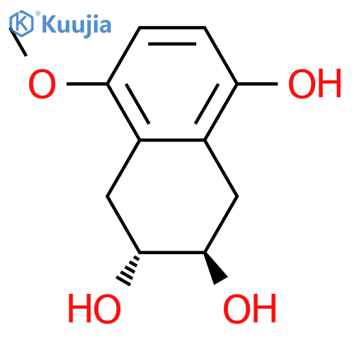 1,6,7-Naphthalenetriol, 5,6,7,8-tetrahydro-4-methoxy-, trans- structure