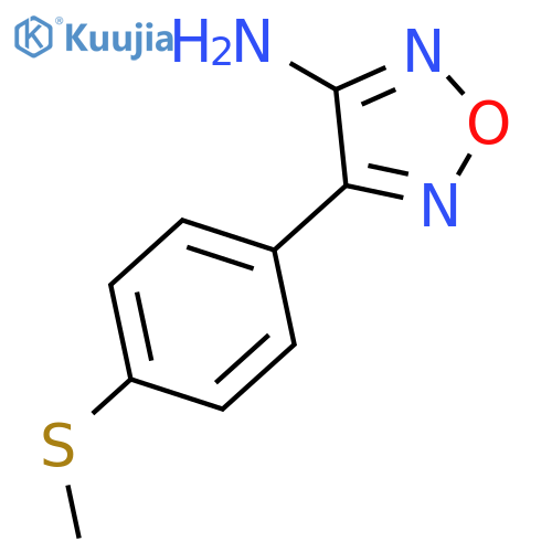 1,2,5-Oxadiazol-3-amine, 4-[4-(methylthio)phenyl]- structure