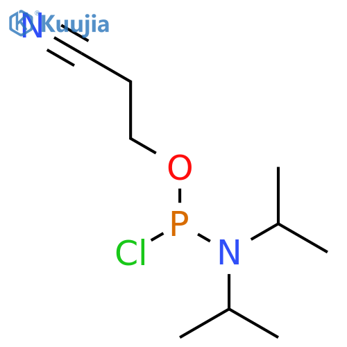 Cyanoethyl N,N-Diisopropyl Phosphoamidochloridite structure