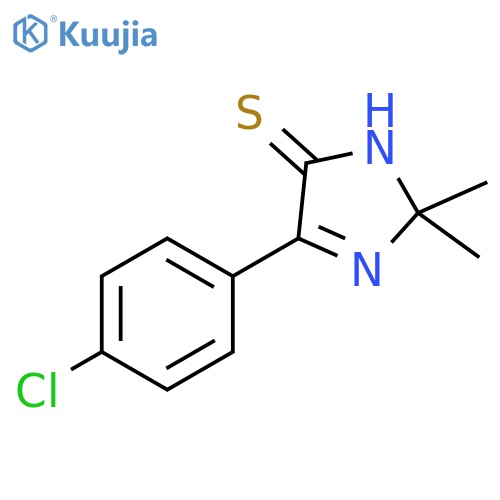4-(4-chlorophenyl)-2,2-dimethyl-2,5-dihydro-1H-imidazole-5-thione structure