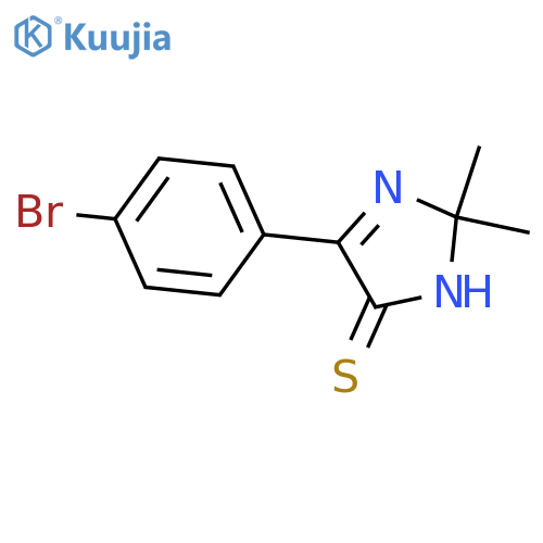 4-(4-Bromophenyl)-2,2-dimethyl-2,5-dihydro-1H-imidazole-5-thione structure