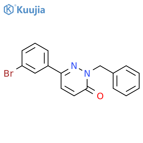 2-benzyl-6-(3-bromophenyl)-2,3-dihydropyridazin-3-one structure