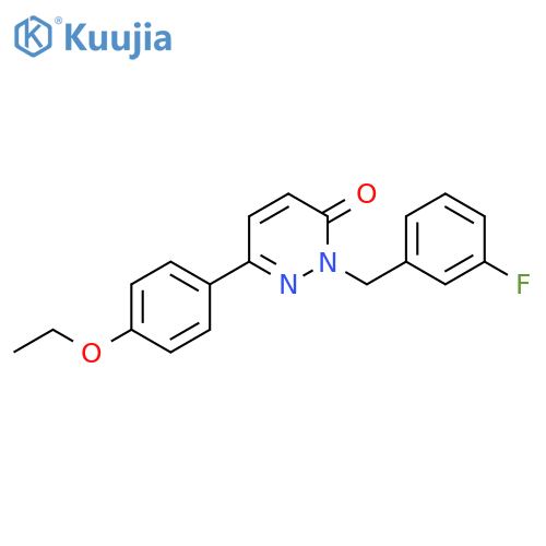 6-(4-ethoxyphenyl)-2-(3-fluorophenyl)methyl-2,3-dihydropyridazin-3-one structure