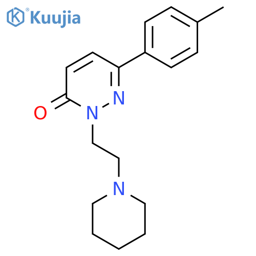 6-(4-methylphenyl)-2-2-(piperidin-1-yl)ethyl-2,3-dihydropyridazin-3-one structure
