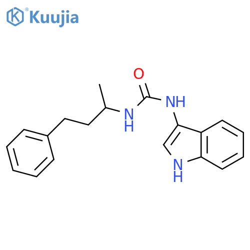 3-(1H-indol-3-yl)-1-(4-phenylbutan-2-yl)urea structure