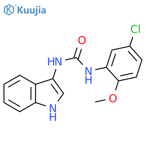 Urea, N-(5-chloro-2-methoxyphenyl)-N'-1H-indol-3-yl- structure